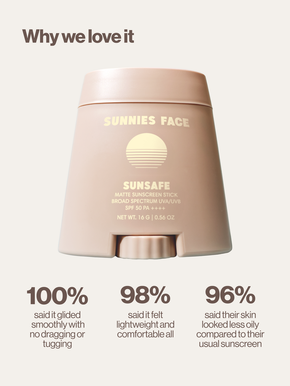 Sunsafe Sunscreen Matte Stick